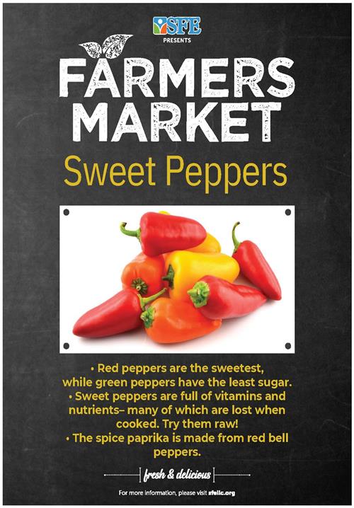 fruit of the week sweet peppers